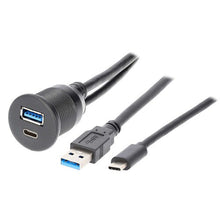 Load image into Gallery viewer, Install Bay IBR114 USB + USB-C Charge And Data Flush Mount - Retail Pack