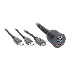 Load image into Gallery viewer, Install Bay IBR115 HDMI® + 2 USB 3.0 Flush Mount - Retail Pack