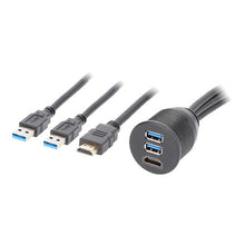 Load image into Gallery viewer, Install Bay IBR115 HDMI® + 2 USB 3.0 Flush Mount - Retail Pack