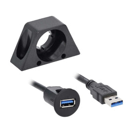 Install Bay IBR136 USB A 3.0 Female To USB A Male 3.0 1 Ft.