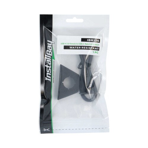 Install Bay IBR136 USB A 3.0 Female To USB A Male 3.0 1 Ft.