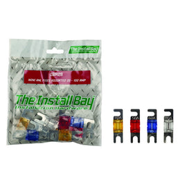 Install Bay IBR28 Assorted Mini ANL Fuses - 2ea 20/40/60/80 Amp - Retail Pack