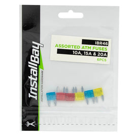 Install Bay IBR46 ATM ASSORTED FUSES 2 EA 10 /15/ 20 AMP - Retail Pack
