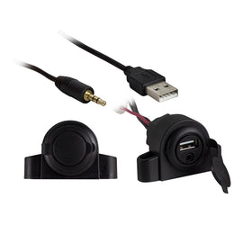 Install Bay IBR72 3.5MM AUX Audio Input with USB Charge/Data Ext - Retail Pack