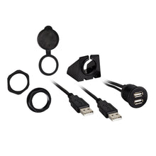 Load image into Gallery viewer, Install Bay IBR74 DUAL USB Pass Through Extension - Retail Pack