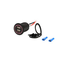 Load image into Gallery viewer, Install Bay IBR85 Dual USB Charger 4.2 Amp Flush Mount - Red - Retail Pack