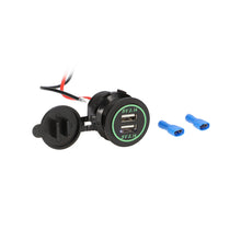Load image into Gallery viewer, Install Bay IBR88 Dual USB Charger 4.2 Amp Flush Mount - Green - Retail Pack