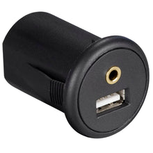 Load image into Gallery viewer, Install Bay IBR91 Snap-in Extension Cable-USB/3.5MM Ports Round - Retail Pack