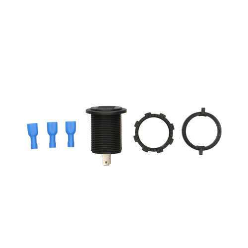 Install Bay IBR93 Voltmeter with Current Blue LED Round - Retail Pack