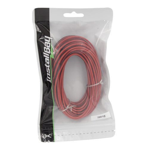 Install Bay IBR98 Copper Speaker Wire 18GA Black/Red - 25 Feet