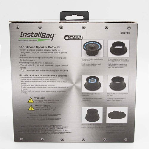 Install Bay IBSBF65 2 Piece Speaker Baffle Kit 6.5 Inch - Pkg/Pair