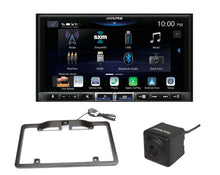 Load image into Gallery viewer, Alpine iLX-507 7" Digital multimedia receiver+Alpine HCE-C1100 Backup camera surface-mount+ Alpine KTX-C10LP License plate mounting kit for select Alpine rear-view cameras