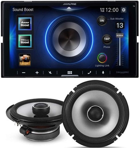 Alpine ILX-W670 Digital In-dash Receiver & Alpine S2-S65 6.5" Coaxial Speaker