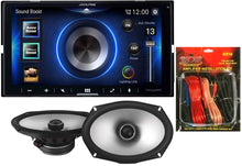 Load image into Gallery viewer, Alpine ILX-W670 In-dash Receiver &amp; S2-S69 6x9 Speaker KIT10 Installation AMP Kit