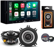 Load image into Gallery viewer, Alpine ILX-W770 7" Wireless Apple CarPlay Android Auto &amp; S2-S40 4" Coaxl Speakers, Mobile Holder, Tape