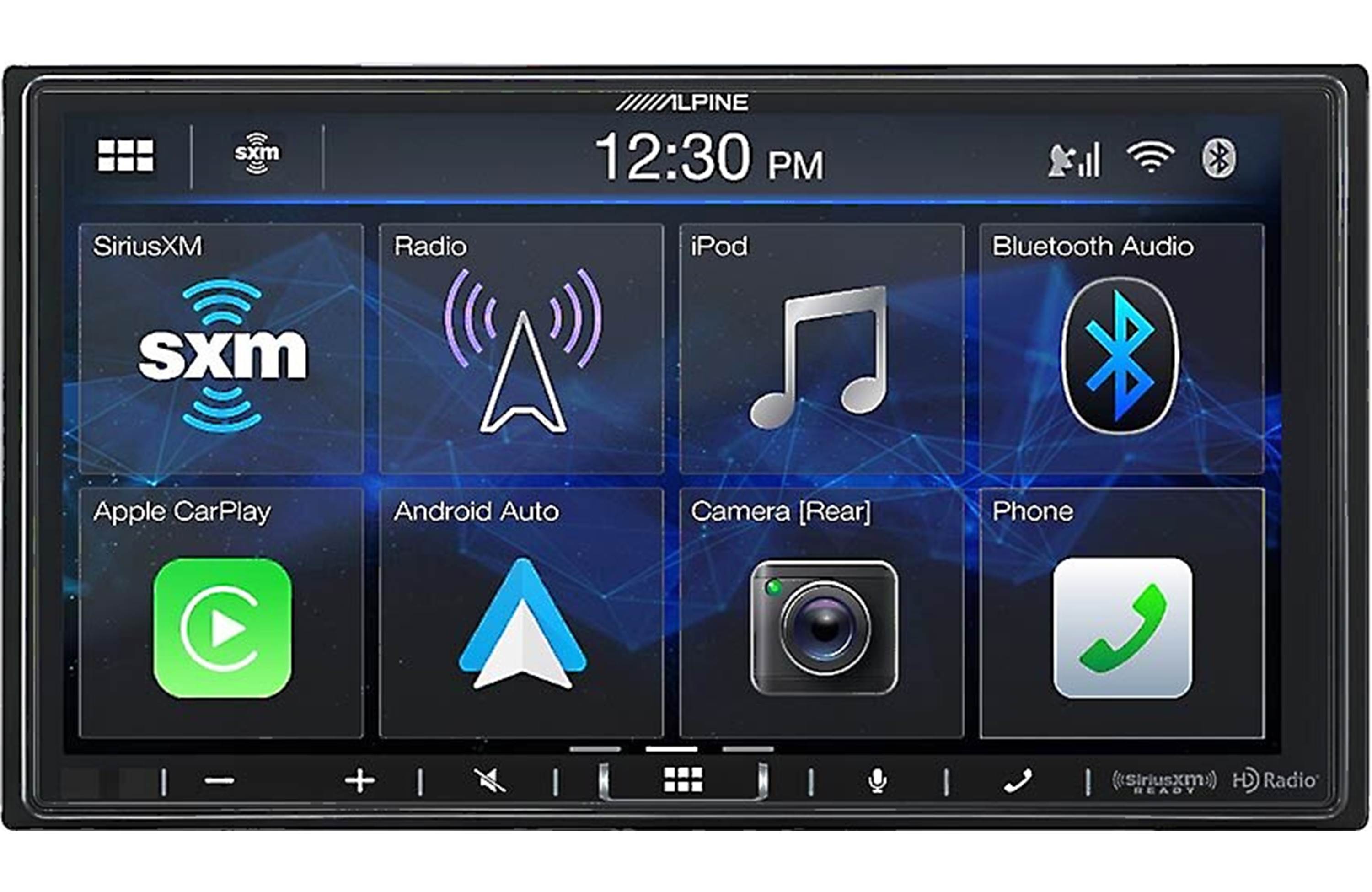 Alpine iLX-407 7" multimedia receiver + HCE-C1100 Backup camera surface-mount