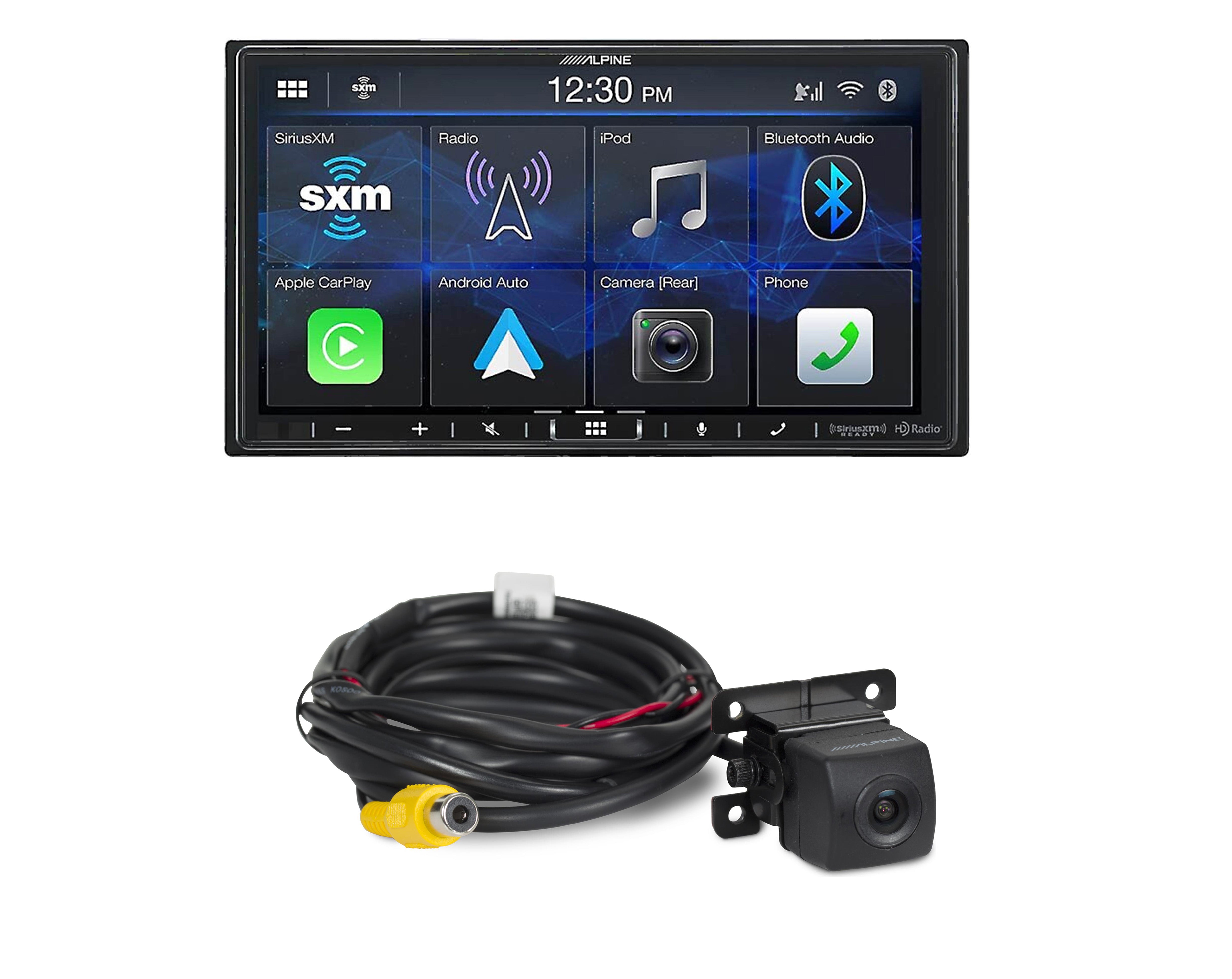 Alpine iLX-407 7" multimedia receiver + HCE-C1100 Backup camera surface-mount