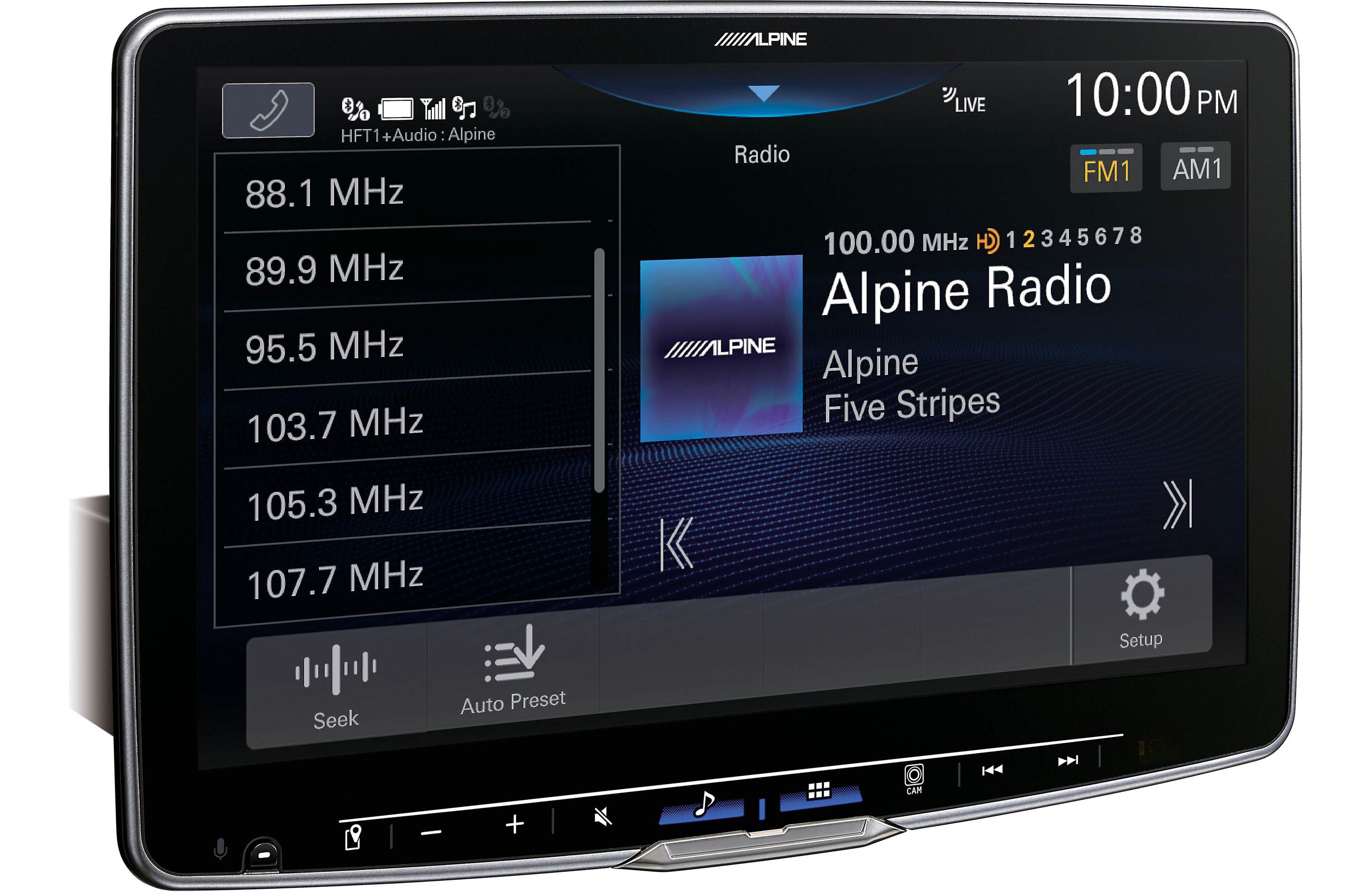 Alpine iLX-F511 Digital Receiver+ RUX-H02 Wireless Volume Knob & Subwoofer Level Controller