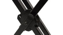 Load image into Gallery viewer, Ultimate Support IQ-X-2000 IQ Series® X-style Keyboard Stand with Patented Memory Lock System, Five Height Settings, Stabilizing End Caps, and Double-braced Tubing - 150 lbs.