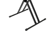 Load image into Gallery viewer, Ultimate Support IQ-X-2000 IQ Series® X-style Keyboard Stand with Patented Memory Lock System, Five Height Settings, Stabilizing End Caps, and Double-braced Tubing - 150 lbs.