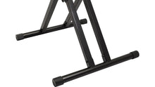 Load image into Gallery viewer, Ultimate Support IQ-X-3000 IQ Series® X-style Keyboard Stand with Patented Memory Lock System, Five Height Settings, Stabilizing End Caps, Extra Heavy Duty Design with Double-braced Tubing - 300 lbs.