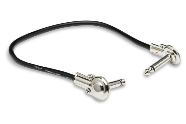 Hosa IRG-600.5 Low-profile Right Angle to Right Angle Guitar Patch Cable - 6 inch (6-pack)