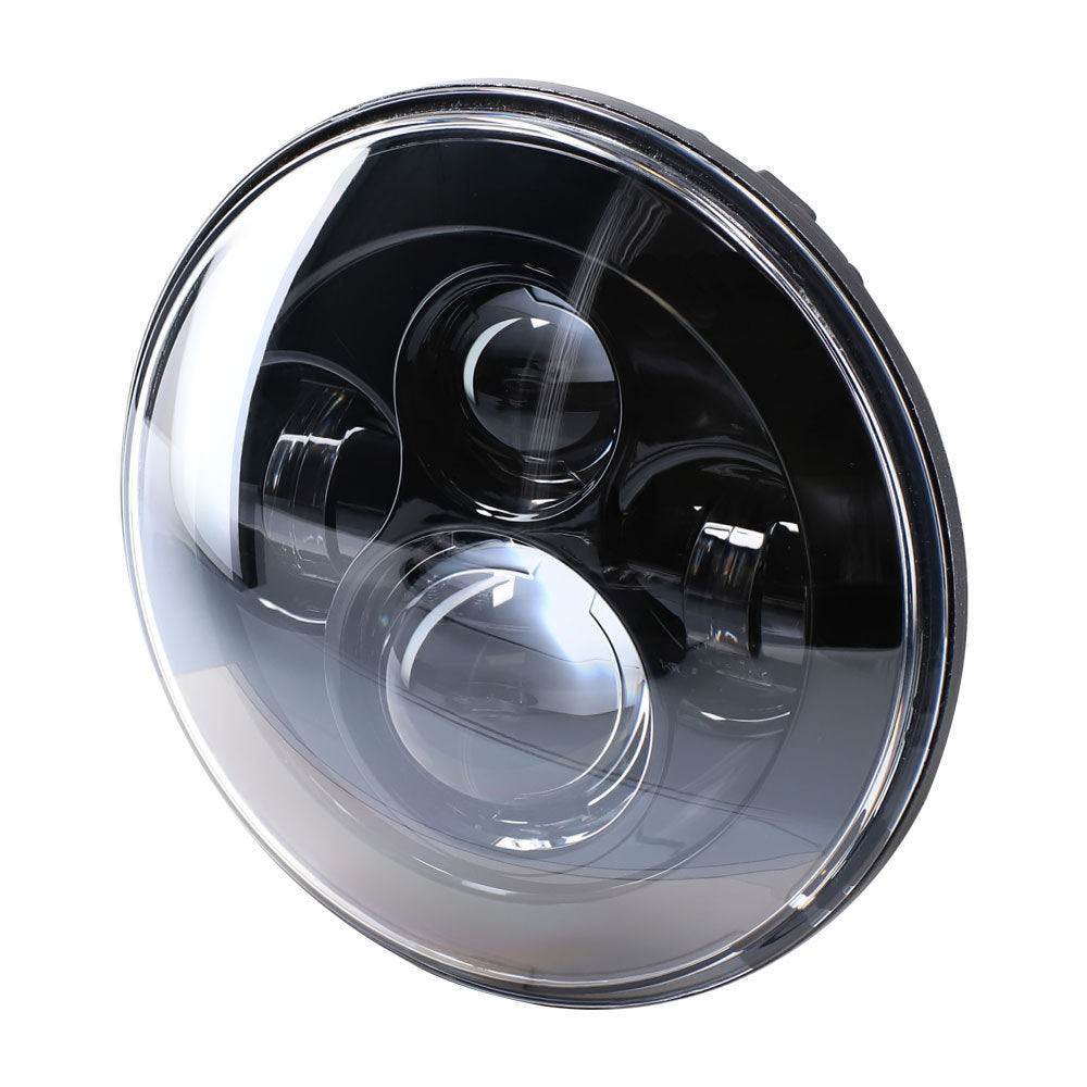 Jeep JP-701B 7" LED Light with Black Face - 7 Inch, 9 LED
