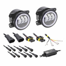 Load image into Gallery viewer, Jeep JP-702RGBFL 4" LED Fog Lights with RGB Halo - Fits Select Jeep® Wrangler 1997-UP* and Jeep® Gladiator 2020-UP* Models