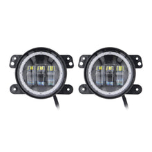 Load image into Gallery viewer, Jeep JP-702RGBFL 4" LED Fog Lights with RGB Halo - Fits Select Jeep® Wrangler 1997-UP* and Jeep® Gladiator 2020-UP* Models