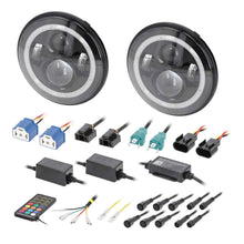 Load image into Gallery viewer, Jeep JP-702RGB 7” LED Headlights with RGB Halo - Fits Select Jeep Wrangler 1997-UP* and Jeep Gladiator 2020-Up* Models