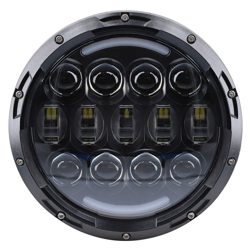 Jeep JP-704RGB Improved RGB Backlit 7" LED Light - 7 Inch, 15 LED