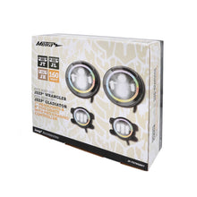 Load image into Gallery viewer, Jeep JP-707RGBKT Chasing Halo LED 7" Headlights &amp; 4" Fog Lights w/Controller