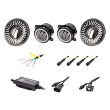 Load image into Gallery viewer, Jeep JP-708RGBKT Chasing RGB 7" Projector lights &amp; 4" Fog Lights w/Controller