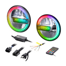 Load image into Gallery viewer, Jeep JP-709RGBKT 7" Premium Chasing LED Headlights - Fits select Jeeps®