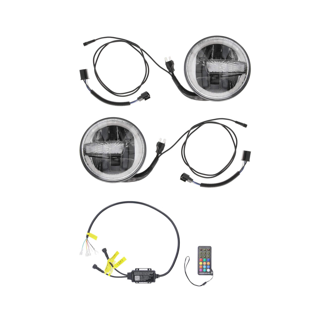 Jeep JP-709RGBKT 7" Premium Chasing LED Headlights - Fits select Jeeps®