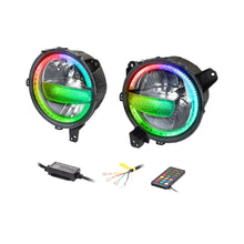 Load image into Gallery viewer, Jeep JP-901RGBKT 9" Premium Chasing LED Headlights - Fits select Jeeps®