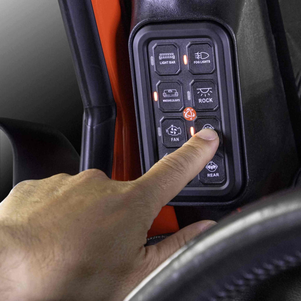 Jeep JP-APS-JK A-Pillar 8-Gang Switch Panel System