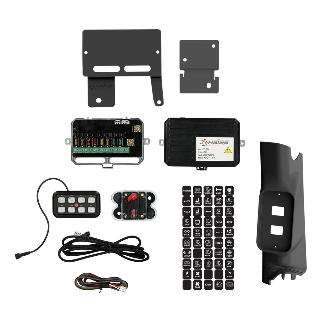 Jeep JP-APS-JK A-Pillar 8-Gang Switch Panel System
