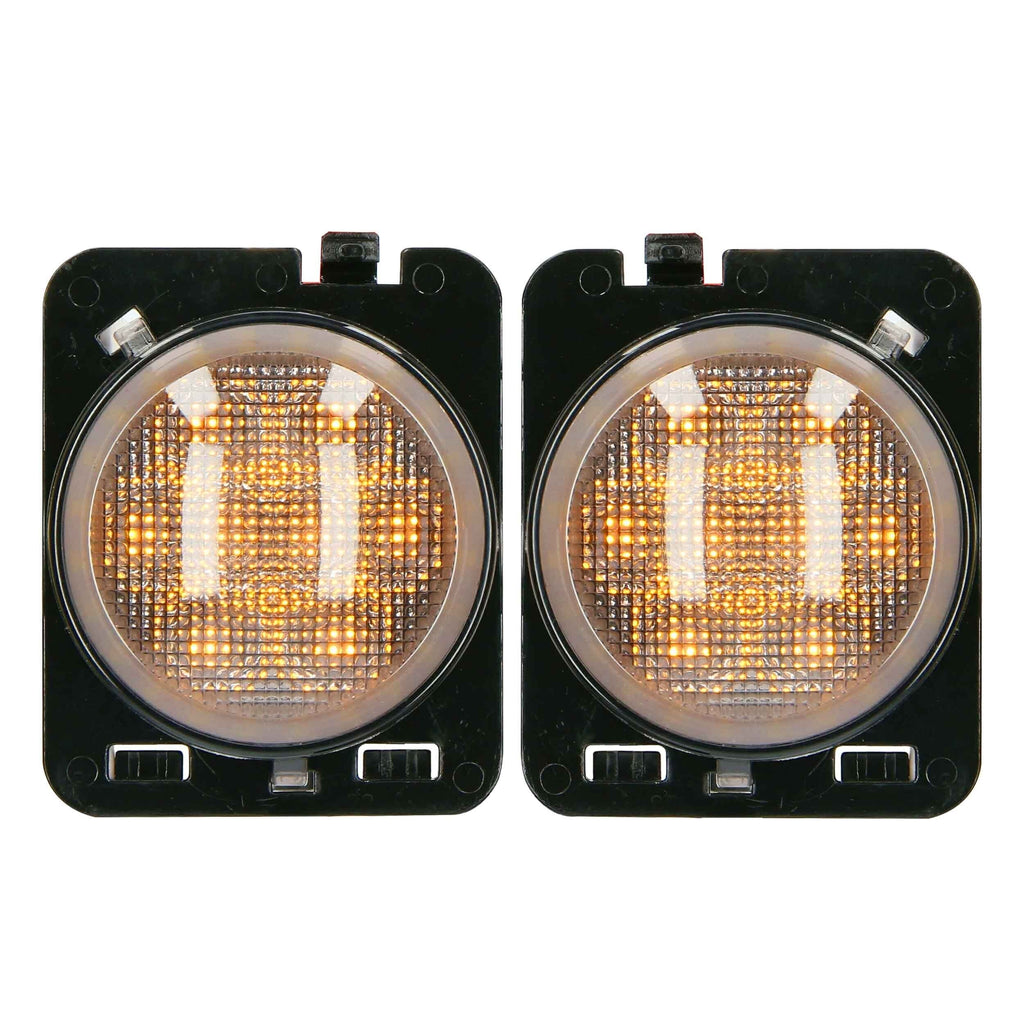 Jeep JP-SML1 Amber LED Side Marker with Halo - Wrangler JK 2007-2018