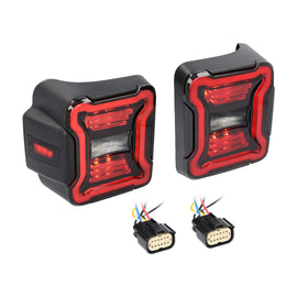 Jeep JP-TL05S Smoked Taillight - Compatible Fits for 2018-Up* Jeep Wrangler JL