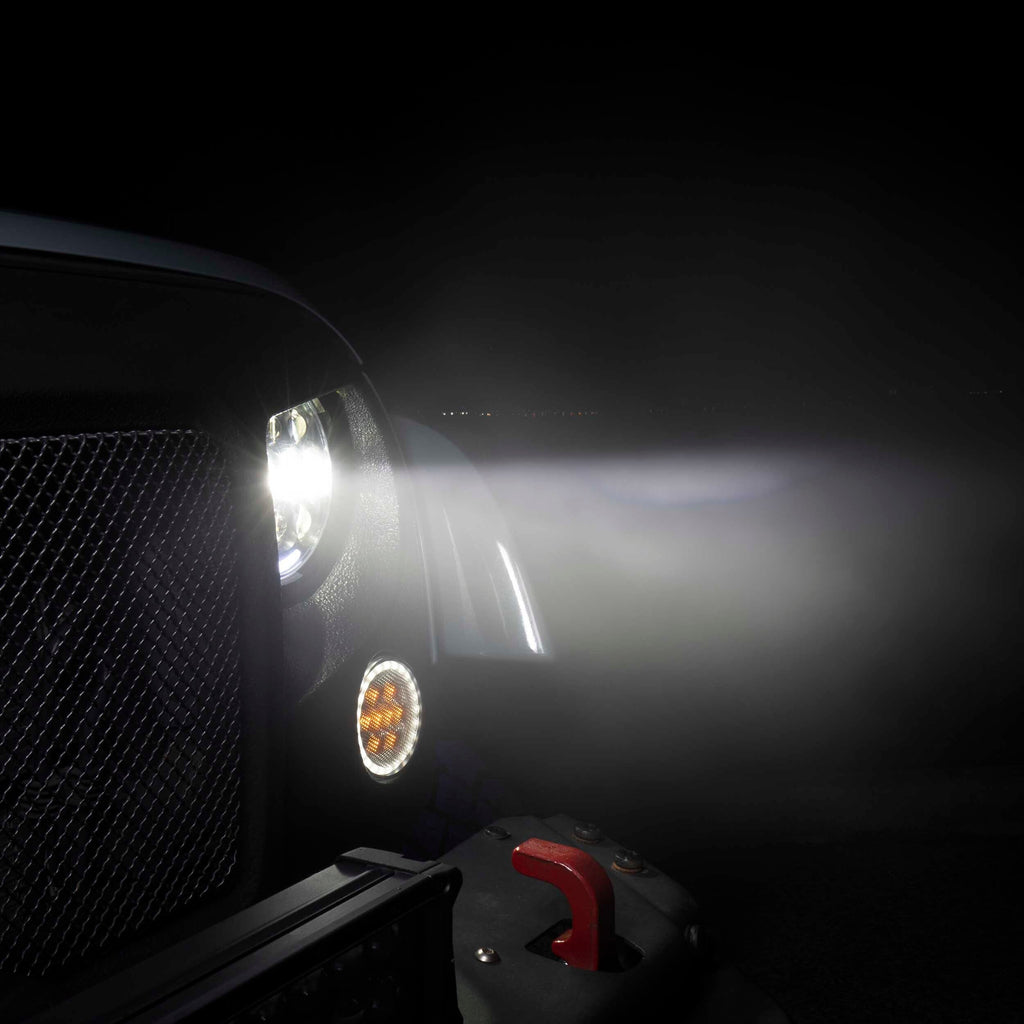 Jeep JP-TSL1 Amber LED Turn Signals with Halo - Wrangler JK 2007-2018