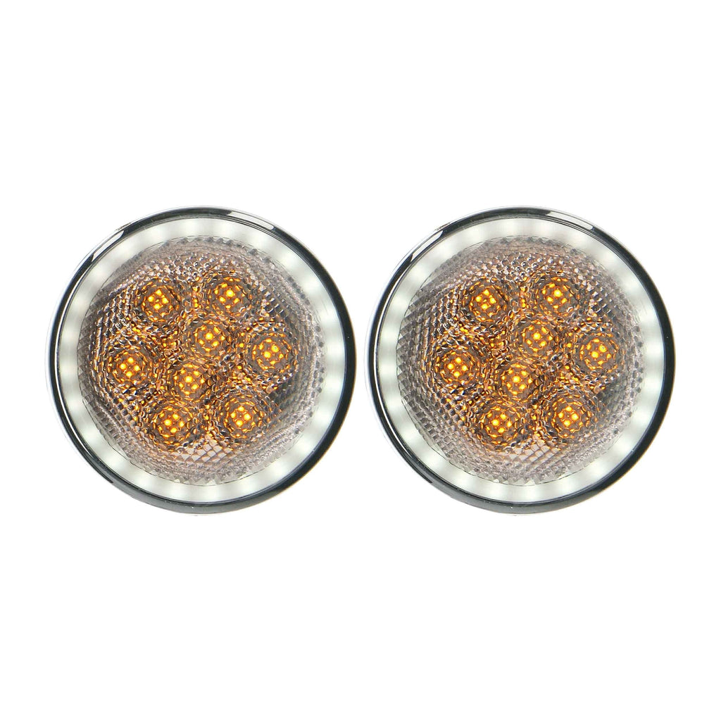 Jeep JP-TSL1 Amber LED Turn Signals with Halo - Wrangler JK 2007-2018