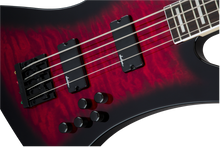 Load image into Gallery viewer, Jackson JS Series Kelly™ Bird JS3Q, Amaranth Fingerboard, Transparent Red Burst
