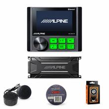 Load image into Gallery viewer, Alpine KAC-CMD-CTR Power Sports Commander + KTA-30FW 4-Ch Amp + Accessory Bundle
