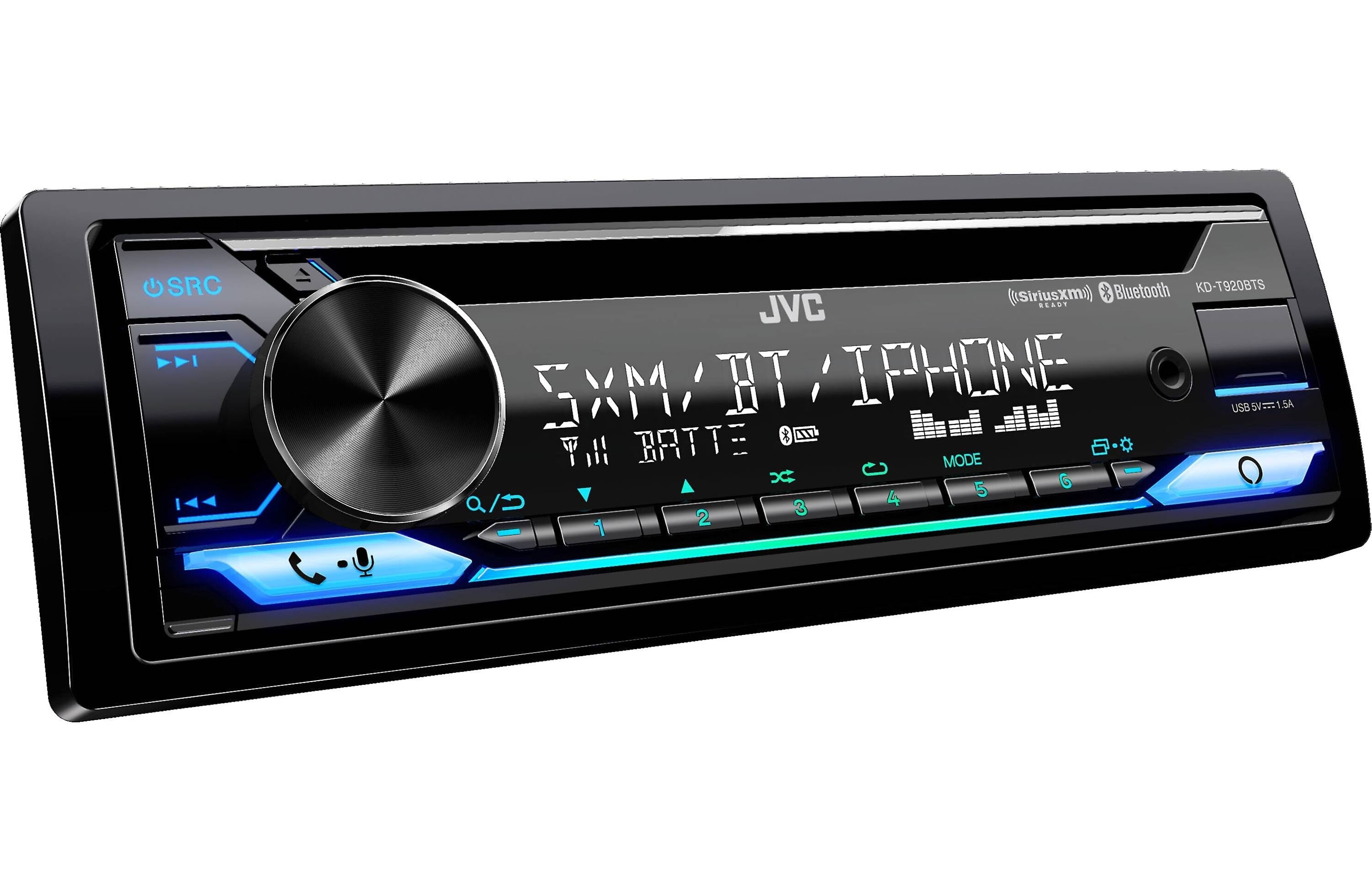 JVC KD-T920BTS CD Receiver with AM/FM Tuner Built-in Bluetooth CD Receiver with AM/FM Tuner Built-in Bluetooth + JVC CS-DF6920 6"x9" DF Series 2-Way Coaxial Car Speakers