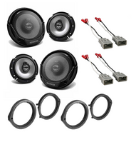 Load image into Gallery viewer, 6.5 inch Front &amp; Rear Door Car Speakers with Speaker Adapter Kit &amp; Speaker Harness for 2006-2011 Honda