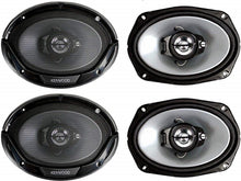 Load image into Gallery viewer, 4 Kenwood KFC-6966S 6" x 9" 800W 3-Way Car Audio Coaxial Speakers 6x9"
