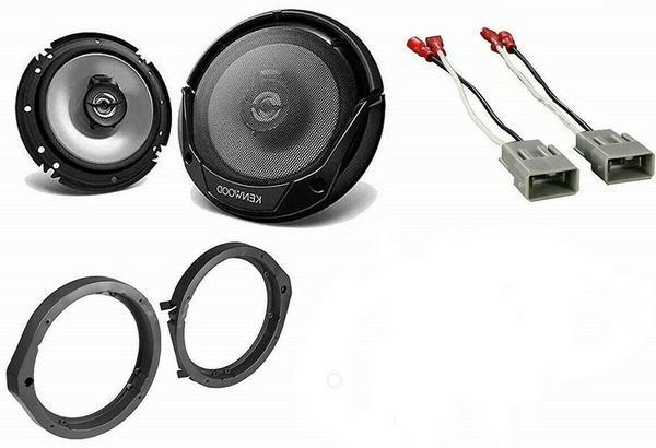 Kenwood KFC-1666S 6.5 inch Front & Rear Door Car Speakers with Speaker Adapter Kit & Speaker Harness for 2006-2011 Honda