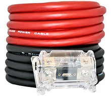 Load image into Gallery viewer, Absolute KIT0-50 0 Gauge 50 Feet 25ft Red &amp; 25 Black Amplifier Install Wiring 6000W Amp Kit