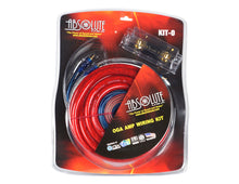 Load image into Gallery viewer, Absolute KIT0RD Complete 0 Gauge Amp Kit with RCA Interconnect Cable (Red)